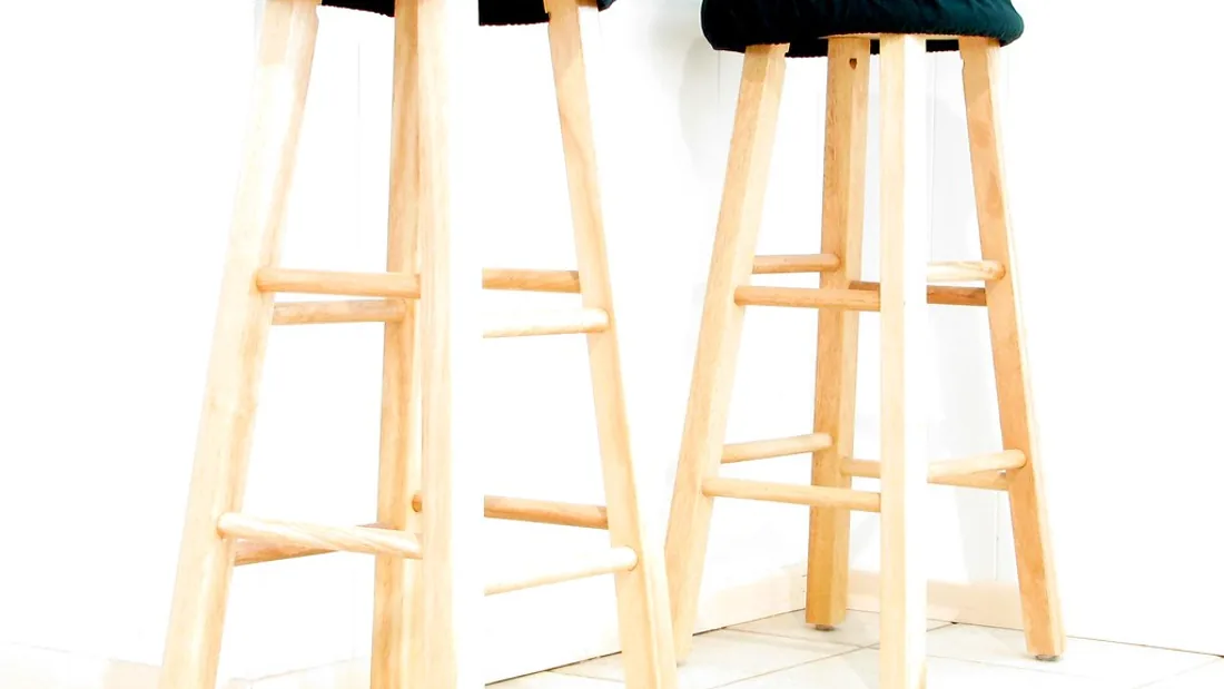 Tall stool used as an example for height and posture fit